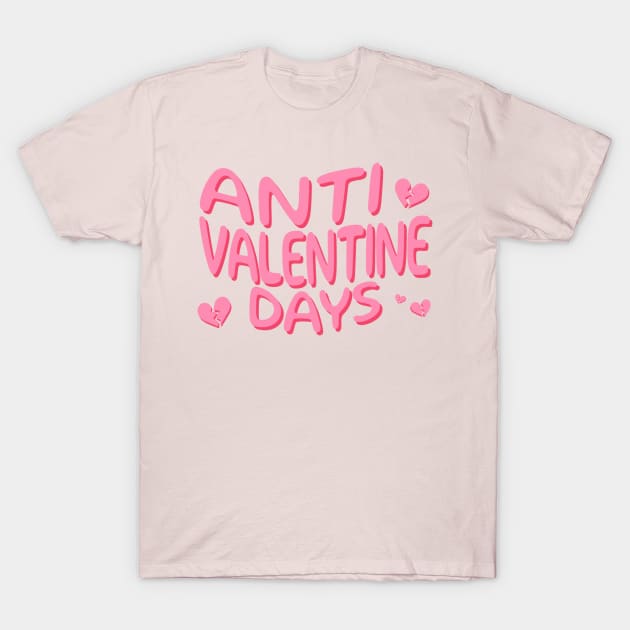 anti-valentines-day T-Shirt by top snail